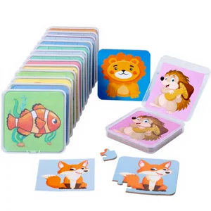 CPC CE EN71 64 Pieces Wooden Cartoon Jigsaw Puzzle