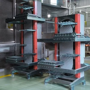 Synchronized Fork Type Vertical Conveyor System for Assembly Line Integration