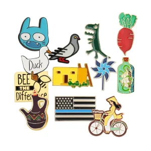 Wholesale Bulk Manufacturer Modern Multicolor Zinc Alloy Breast Cancer Badge Souvenir Promotional Gift Metal Flag Anime Custom Lapel Soft Hard Enamel Pin Badge