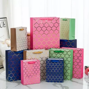 Luxury Custom White Cardboard Gift Bags