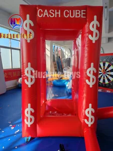 High-Quality Red Inflatable Cash Cube Manufacturer