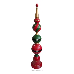 China Resin Art & Craft New design 65inch Christmas Bell-balls Finial Decoration Factories