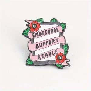 Manufacture Design Custom Shaped Metal Insignia Fashion Book Mark Magic Badge Bookish Enamel Lapel Pin Books for Clothes