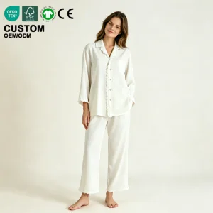 Premium Silk-Like Bamboo Fiber Pajamas Set