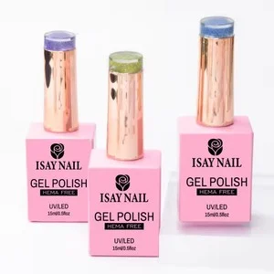 Customized Designer Style 15ml Private Label UV Nail Gel Polish Non-Toxic Long-Lasting with HEMA HPMA TPO Free