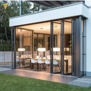 Premium Aluminum Accordion Folding Doors for Internal and External Use
