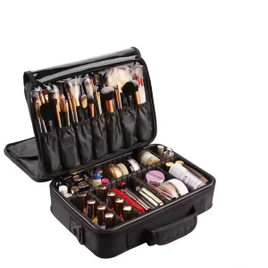 Estuche cosmético portátil negro