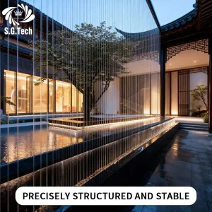 Water Crown Modern Design for Event Party Decoration String Water Curtain