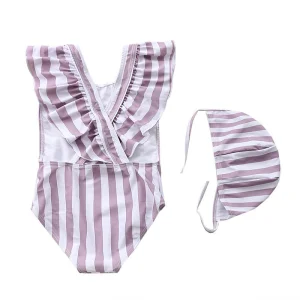 Ofertas por tiempo limitado Trajes de baño para niños Niñas Con precio favorable Estilo coreano Traje de baño de una pieza para niñas