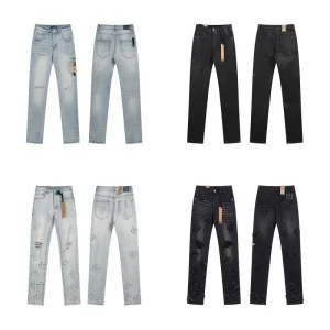 Calças jeans estéticas slim straight masculinas