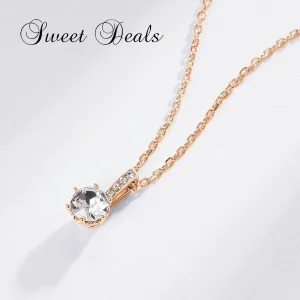 Arts-Crafts Stylish Ladies Jewelry Fashion Necklace Artificial Pendant Made with 18K Gold