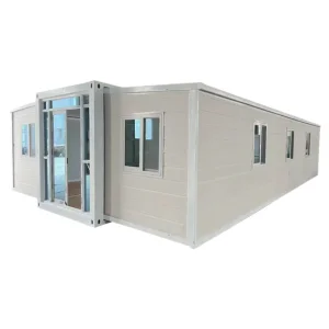 Prefabricated Luxury Custom Design Homes One Side Glass Wall Sunroom Container House