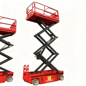 Haokun Rough Terrain Man 450kg 320kg Electric Hydraulic Battery Self Propelled Scissor Lift