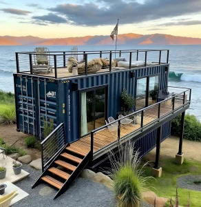 Modern Shipping Container House Roof Deck