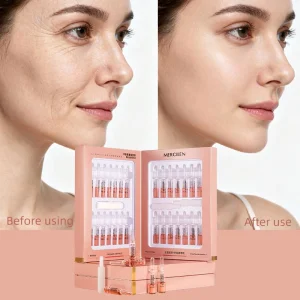 Mercilen Collagen Skincare Anti-Aging Hyaluronic Face Serum Liquid Hydration Moisture Ampoule with Anti-Wrinkle Properties