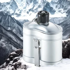 Lightweight Aluminum Camping Canteen Set with Cup and Mess Kit