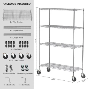 Industrial Steel Wire Rack for Garage Tools and Sports Equipment Storage Holders