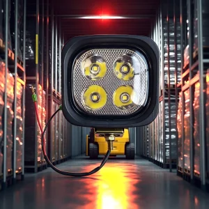 4LED 12V/24V Forklift Headlight, High Bright White Light for Heli Hangcha Forklifts