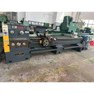 Old Benchtop Baoji CS6150 B 500mm Swing Second Hand Lathe Machine 1 1.5 2 Meter Iron Tool Set
