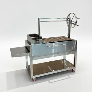 Stainless Steel Barbecue Commercial Kit Argentine Santa Maria Charcoal Grill For Restaurants