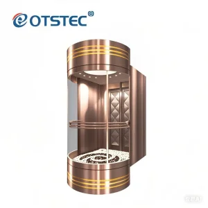 Otstec Delicate Residential Home Lift Glass Villa Panoramic Elevator
