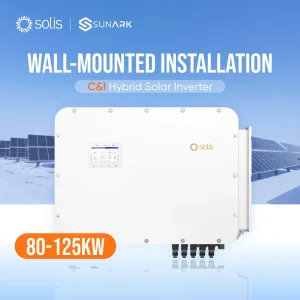 Inversor Solar de Alta Tensão Comercial e Industrial Solis 80kw 120kw 125kw 3 Fase China