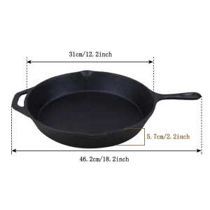 Non Stick Enamel Cast Iron Frypan Frying Pan Skillet Kitchenware Cookware Cooker