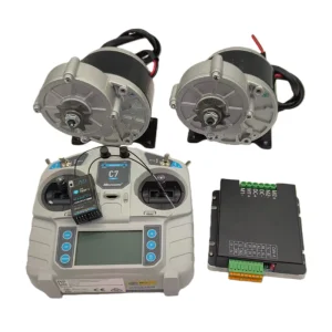 24V 250W Brushed DC Motor with Dual Drive Controller - Compact &amp; Easy Installation