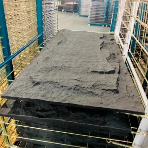 Black PU Stone Panel
