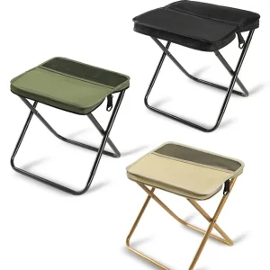 Portable Lightweight Stainless Steel Folding Stool