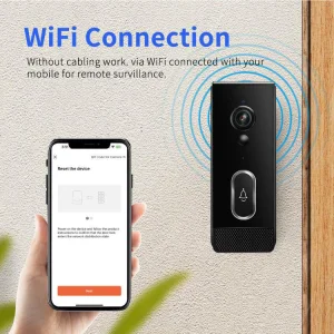 2026 New Waterproof Tuya Smart Wireless Video Door Phone Battery Powered for Smart Phones Ring WiFi Video Doorbell Camera