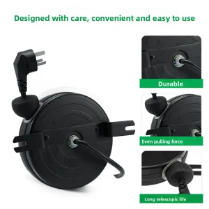 Rebobinador de Cabo Automático Retrátil Portátil