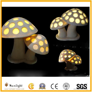 Hot Sale Realistic Mushroom Sandstone Statue for Yard and Garden Decoration