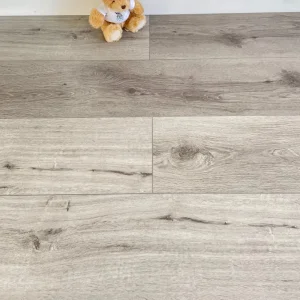 High-Quality Spc Hybrid Click System Light Grey Oak Wood Effect Waterproof Luxury PVC Vinyl Rigid Flooring Planks