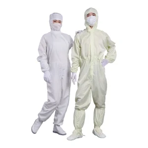 Mono de trabajo para sala limpia ESD, ropa siamés
