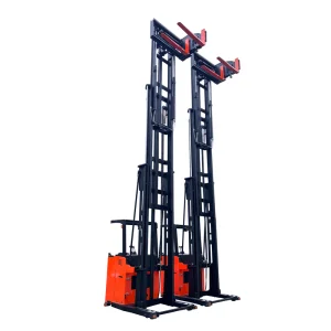 China Factory Low Price 1ton 1.5ton Electric Forklift Truck Narrow Aisle 3-Way Electric Forklift