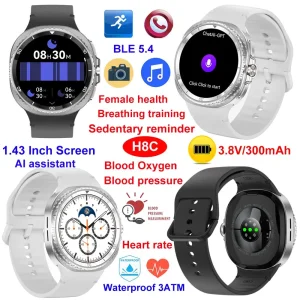 Top quality China factory IP68 waterproof Beauty smart Electronic bluetooth device with heart rate blood pressure monitoring H8C
