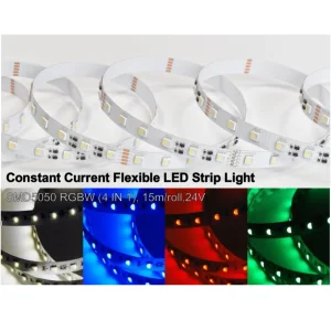 Hot-Sale Long Constant Current LED Strip 12mm 5050 RGBW LED Strip Light 60LEDs Max 15m No Voltage Drop IP20 IP67 LED Strip