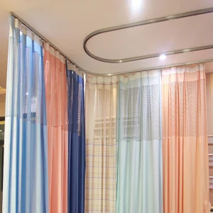 Hospitals Antibacterials Waterproof Flame Retardant Polyester Medical Curtain Track Anti-Bacteria Hospital Curtains
