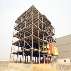 Estructura de acero prefabricado de marco comercial de múltiples capas, edificios modulares prefabricados