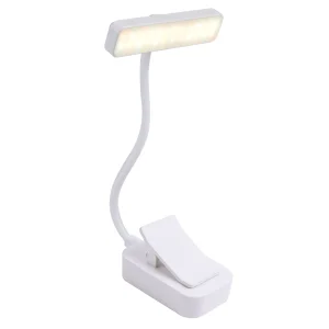 Portable Battery Powered Clip Book Light for Reading Energy Saving LED Adjustable Brightness Reading Lamp
