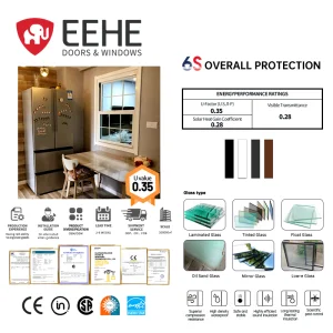 Eehe Slimline Door and Sash Windows with Luxury Awning Laminated