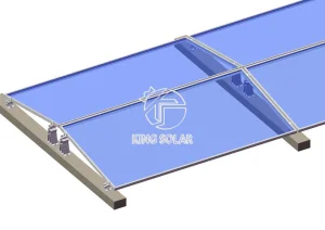 Commercial Solar Panel Ballasted Flat Roof Mounting System