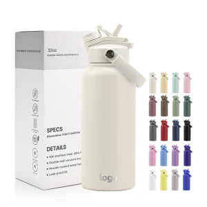 Custom Logo 32 Oz Double Wall Thermal Bottle