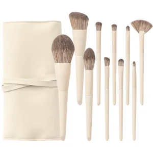 10 Piece White Beige Set
