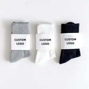 Meias Personalizadas com Controle de Umidade Bordado Personalizado para Homens e Mulheres 100% Meias de Algodão para Esportes