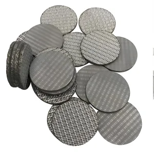 Stock SKLIN 304/316 Stainless Steel Sintered Mesh Discs Multi-Layer Filter Disc Silencer Filter Flame Arrester Mesh 1 Year