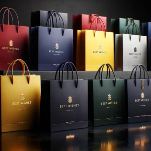 Lipack Low Price Factory Custom Printed Luxury Paper Shopping Paper Bag Packaging Gift Paper Bag With Your Own Logo