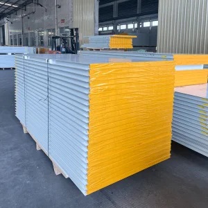 Prefabricated Insulation Fireproof Rock Wool Pir Polyurethane Metal Eps Pu Roofing Wall Sandwich Panels
