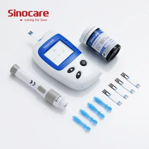 Dispositivos médicos de hospital y hogar Sinocare al por mayor baratos 50 tiras de prueba máquina glucómetro medidor de glucosa en sangre